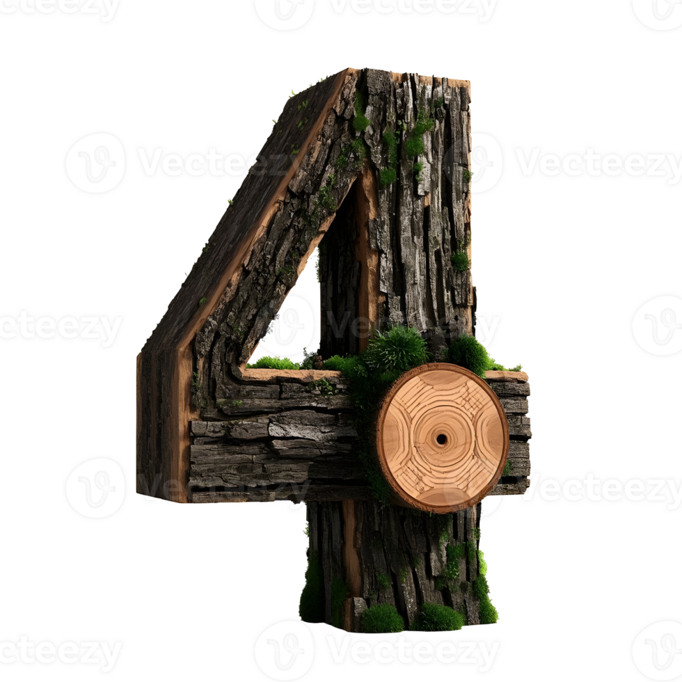 Number 4 - tree stump png