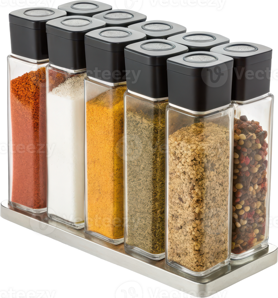 Organized Spice Slide Dispensers for Efficient Kitchen Storage and Display png