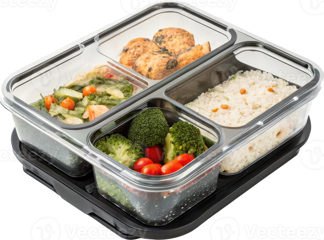 A Multi Compartment Meal Prep Container for Nutritious and Organized Lunches png