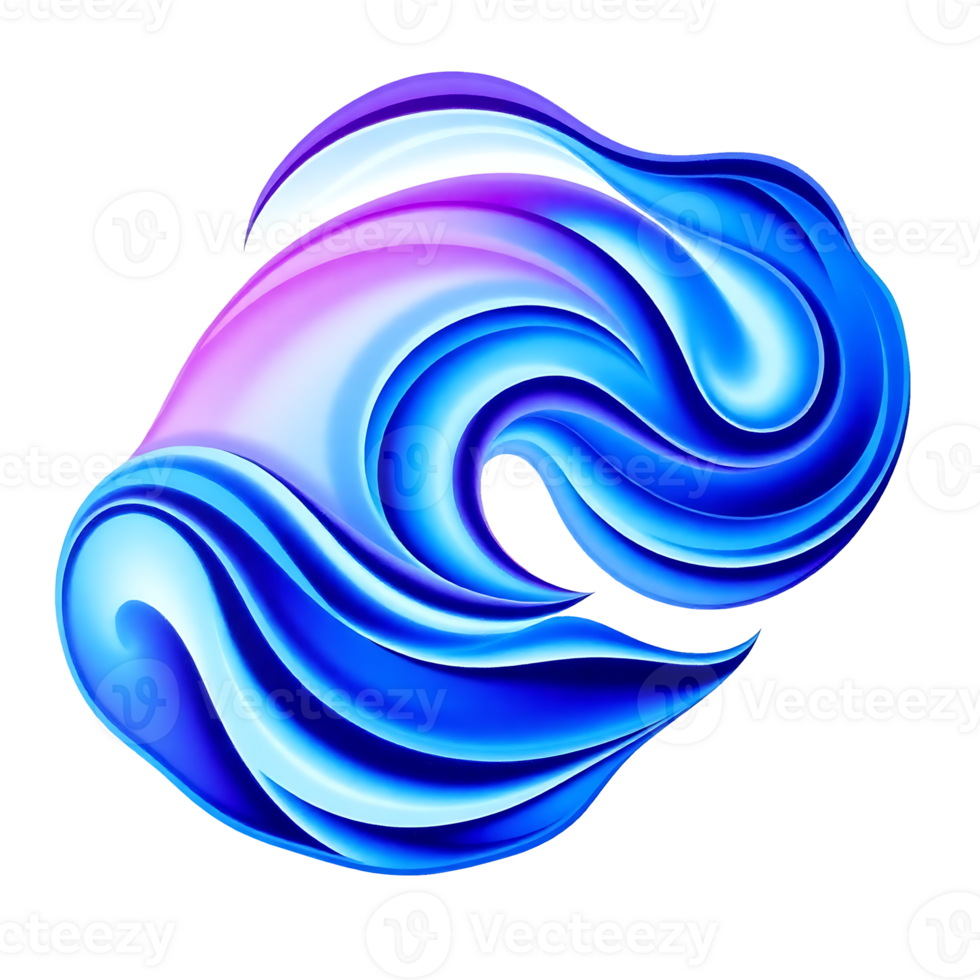blue and purple swirls on a transparent background png