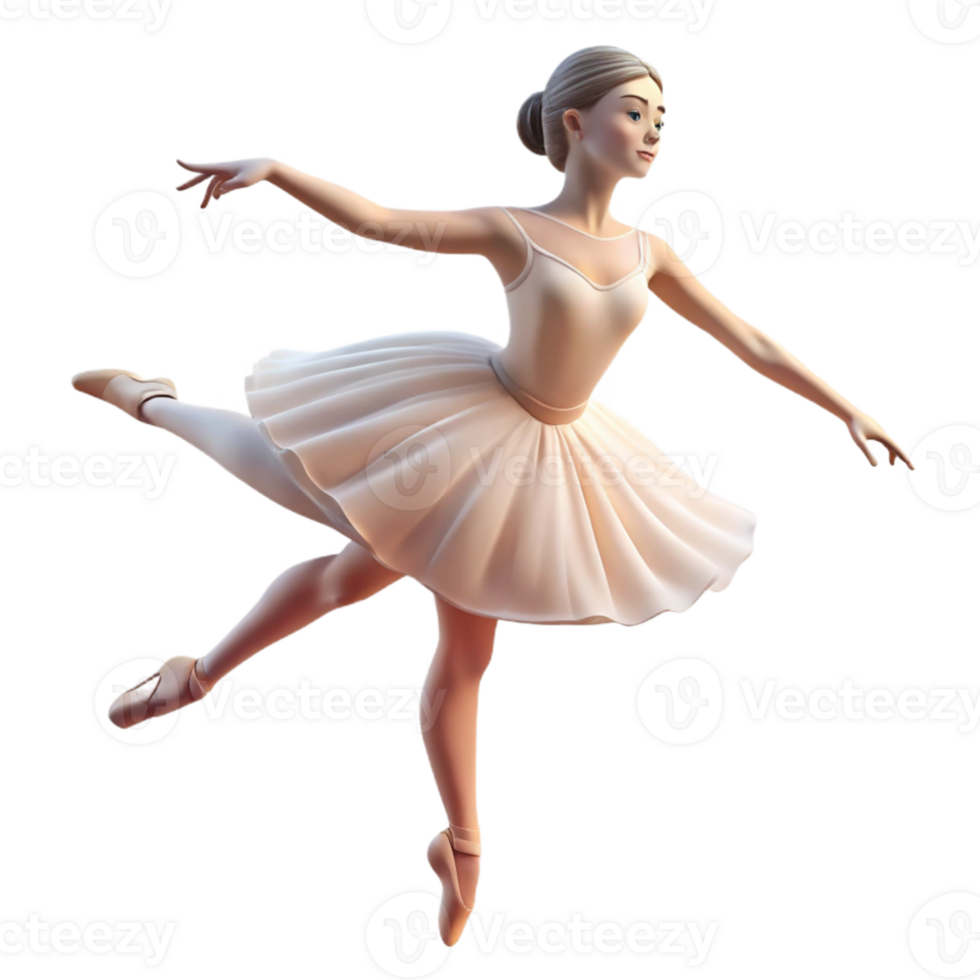 magnificent contemporary wonderful abstract Portrait of a graceful ballerina in a flowing white tutu, poised mid-dance, soft spotlight lighting, classical painting style, high resolution high... png