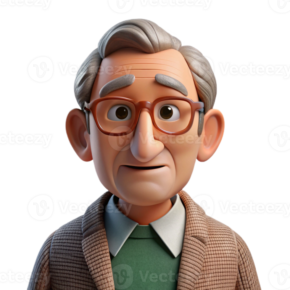 dramatic vintage elegant vintage Portrait of an elderly man with wrinkled skin and a wise gaze, wearing a tweed jacket and spectacles, low-key Rembrandt lighting, photorealistic, professional high... png
