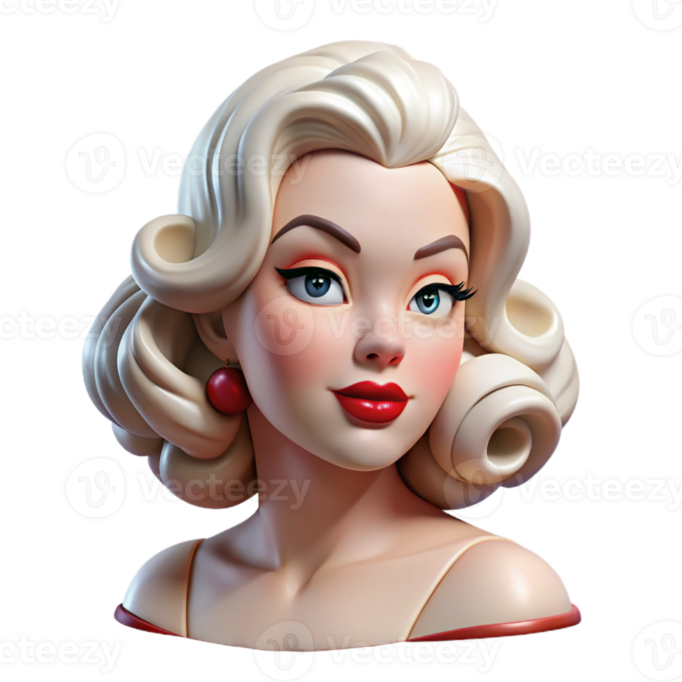 elegant classic elegant abstract A glamorous Hollywood starlet from the 1940s with platinum blonde curls, ruby red lipstick, and a seductive gaze, lit by classic Hollywood lighting authentic authentic png