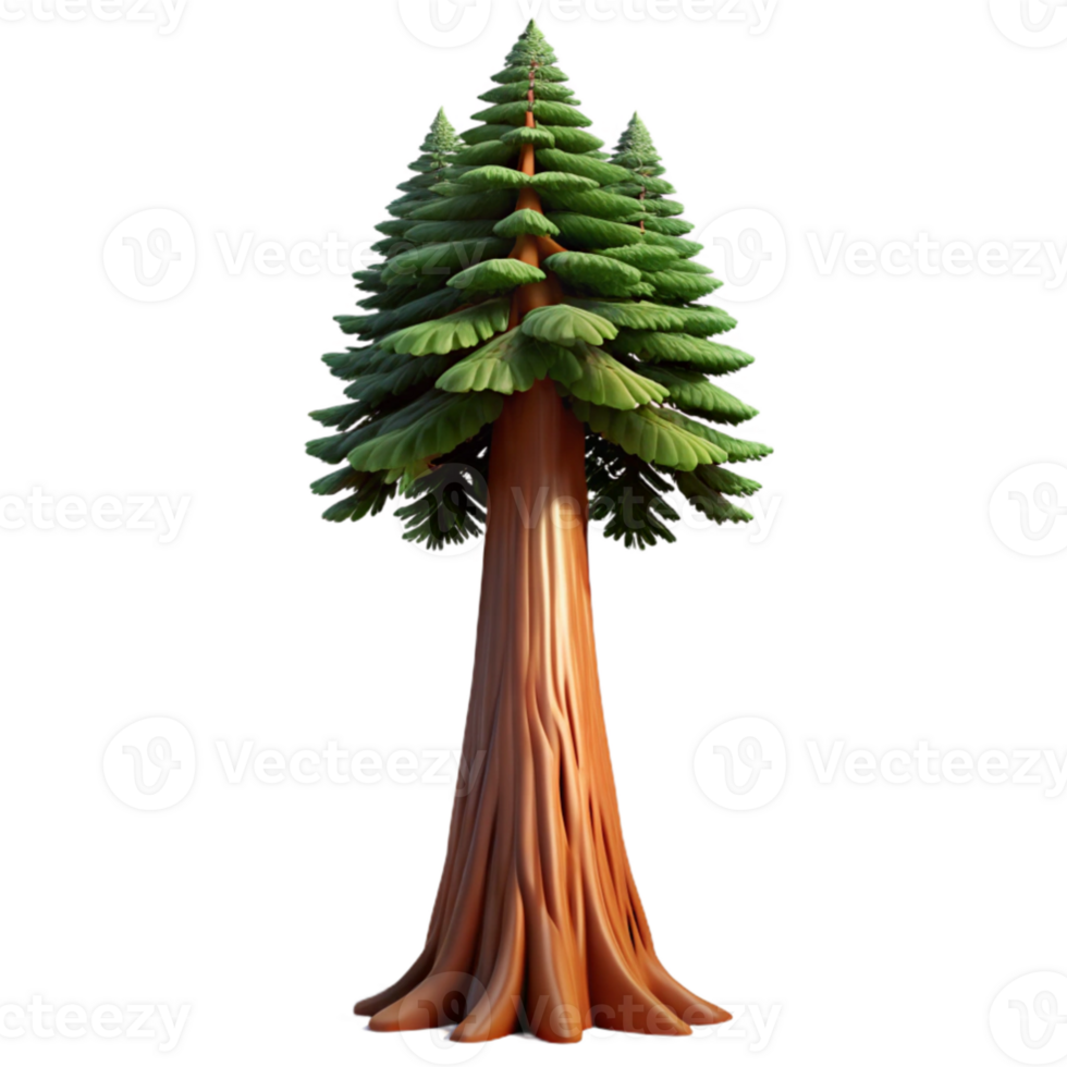 serene rustic extraordinary vintage A giant sequoia tree towering over the forest, low angle shot, dramatic lighting, realistic style original genuine png