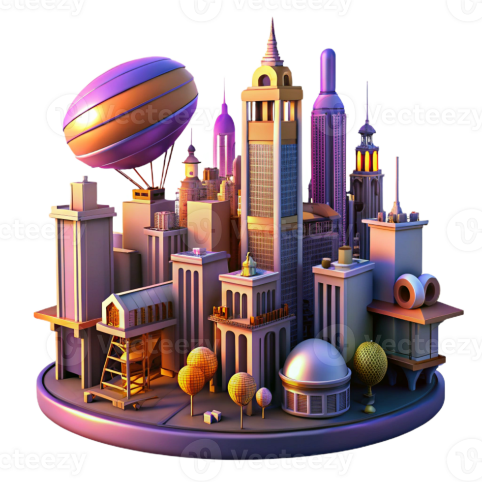extraordinary rustic beautiful classic A steampunk cityscape at dusk, towering buildings with intricate clockwork mechanisms, airships navigating the sky, vibrant orange and purple sunset, Art... png