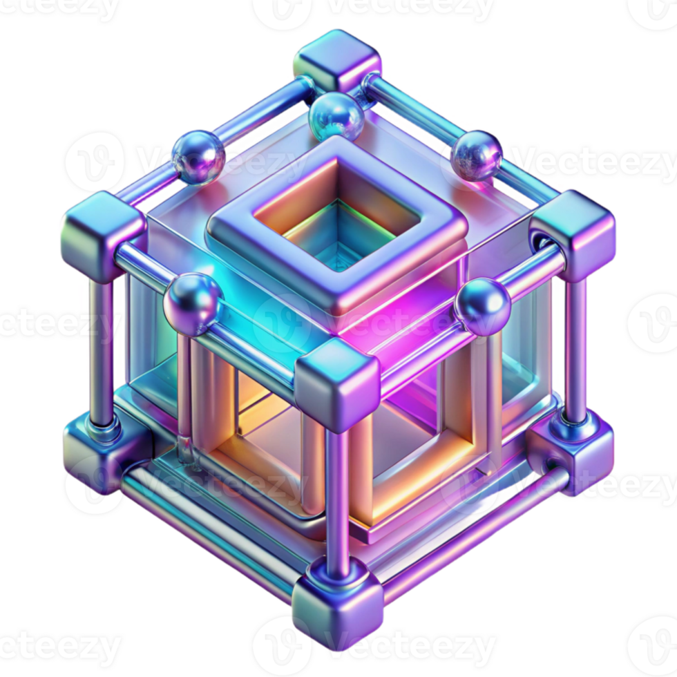 vibrant contemporary stunning classic A transparent quantum computer processing information, complex geometric shapes forming and dissolving within, vibrant neon colors, abstract style high... png