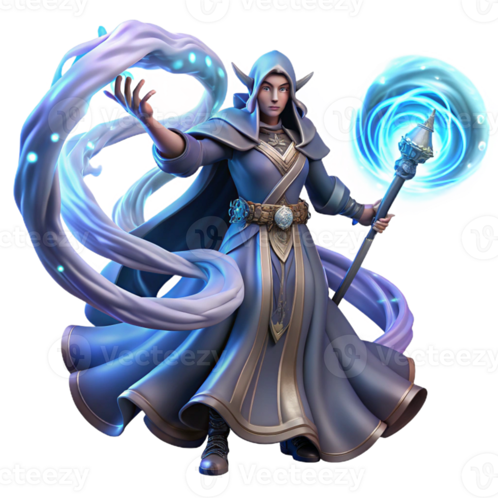 stunning contemporary serene minimalist A powerful sorceress summoning a swirling vortex of arcane energy, her robes flowing in the wind, intricate runes glowing on her staff.... png