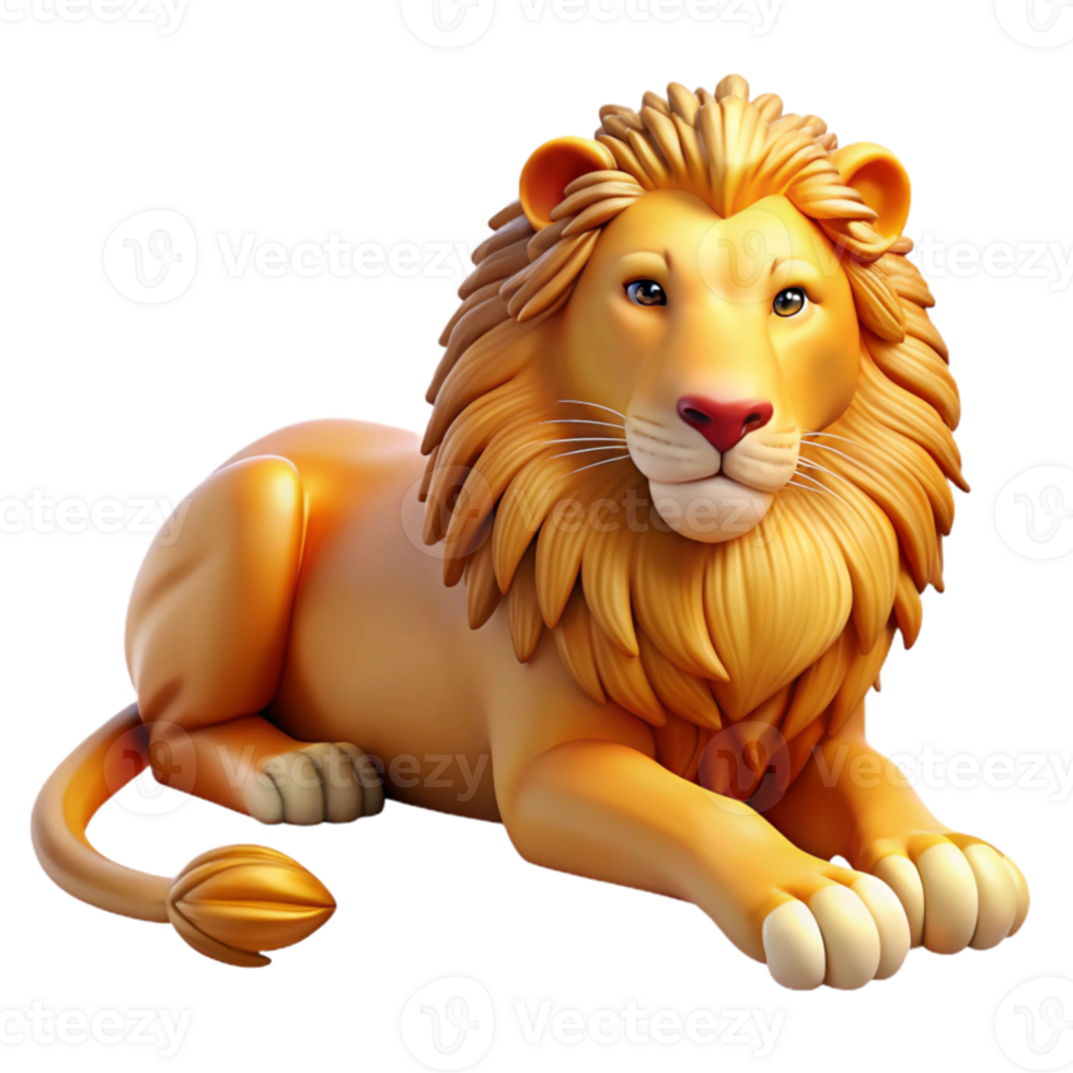 impressive creative stunning minimalist A majestic lion resting in the African savanna, warm golden light, regal atmosphere, wildlife photography style premium professional png