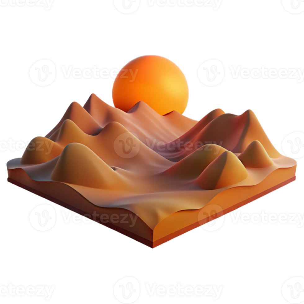 magnificent rustic dramatic minimalist A desert landscape at sunset, warm orange light, desolate atmosphere, landscape photography style exclusive 4K png