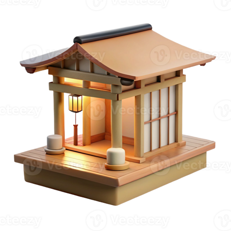 impressive classic dramatic artistic A minimalist Japanese teahouse, wood and paper, soft natural light, serene, watercolor, genuine exclusive png