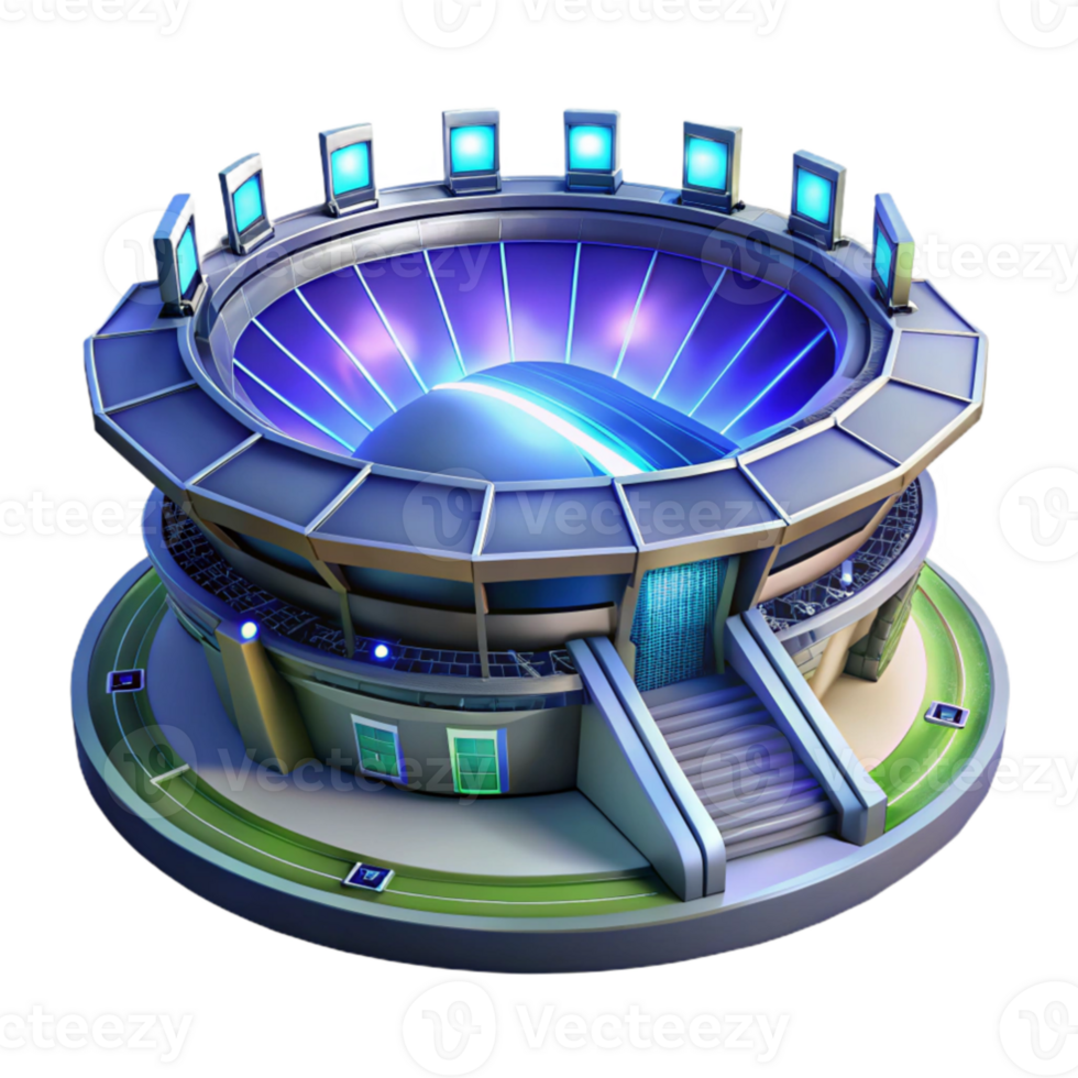 impressive rustic dramatic abstract A futuristic sports stadium with holographic displays, dynamic lighting, sci-fi, concept art, high quality detailed png