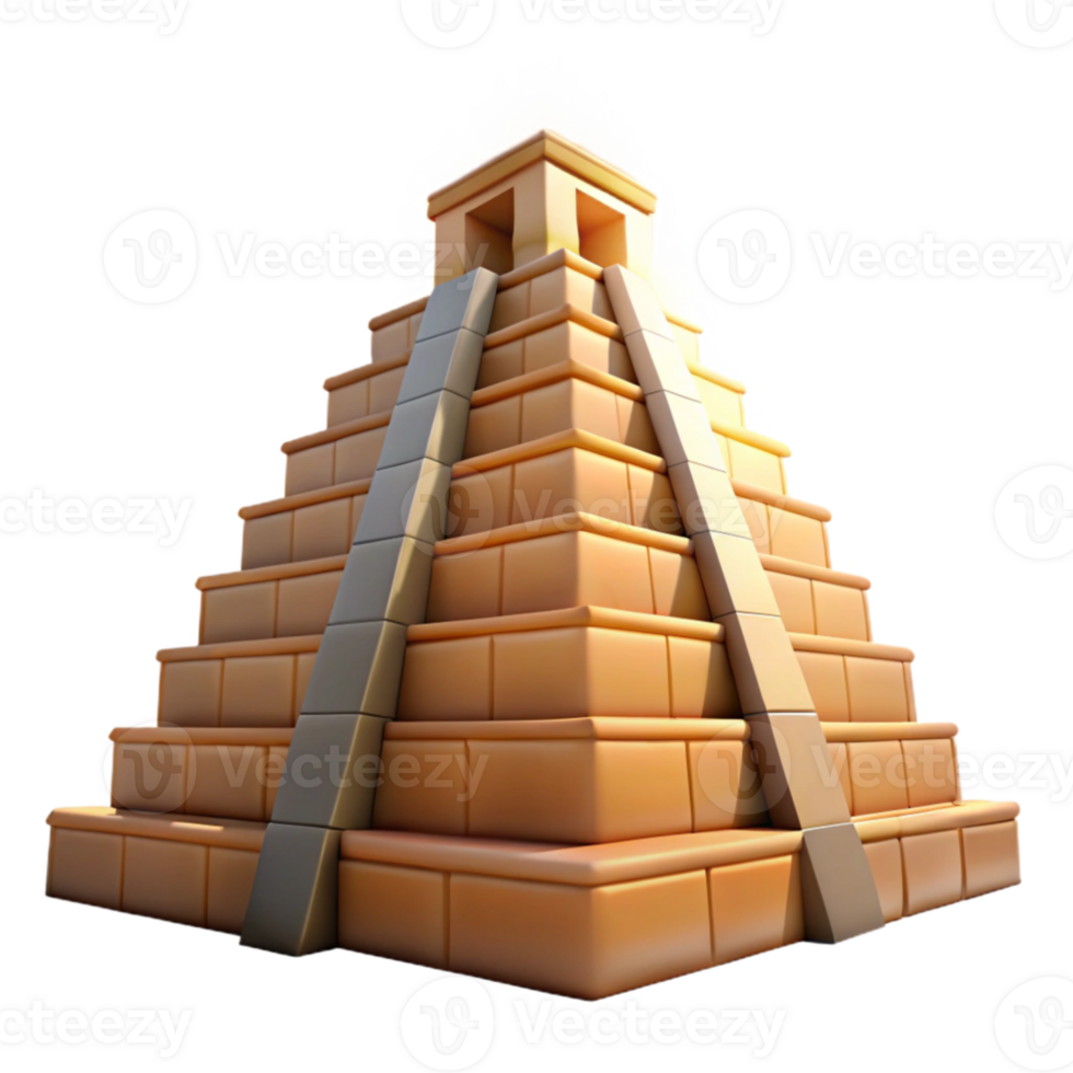 extraordinary creative serene contemporary A towering ziggurat reaching towards the sky, Mesopotamian style, bright sunlight, historical, digital painting, genuine high resolution png