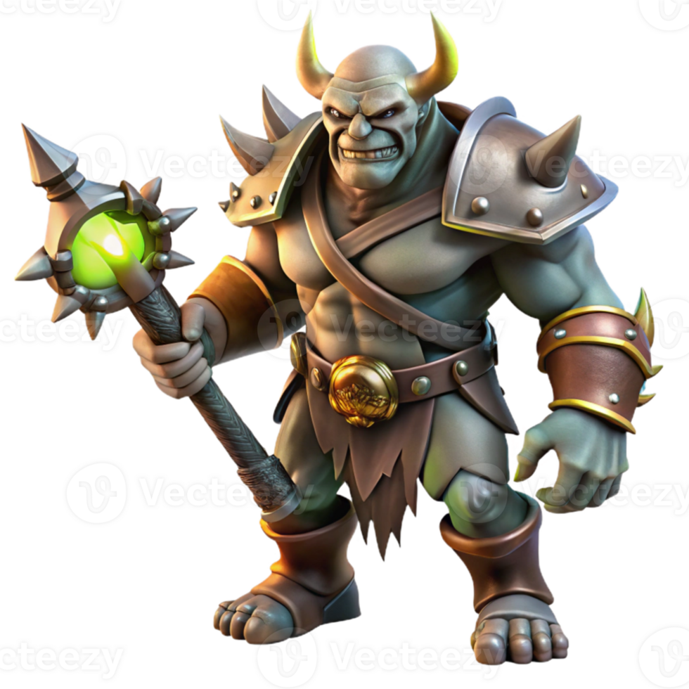 beautiful rustic stunning creative A fierce orc chieftain wearing elaborate bone armor, wielding a glowing obsidian axe, dramatic chiaroscuro lighting, Frank Frazetta style authentic original png