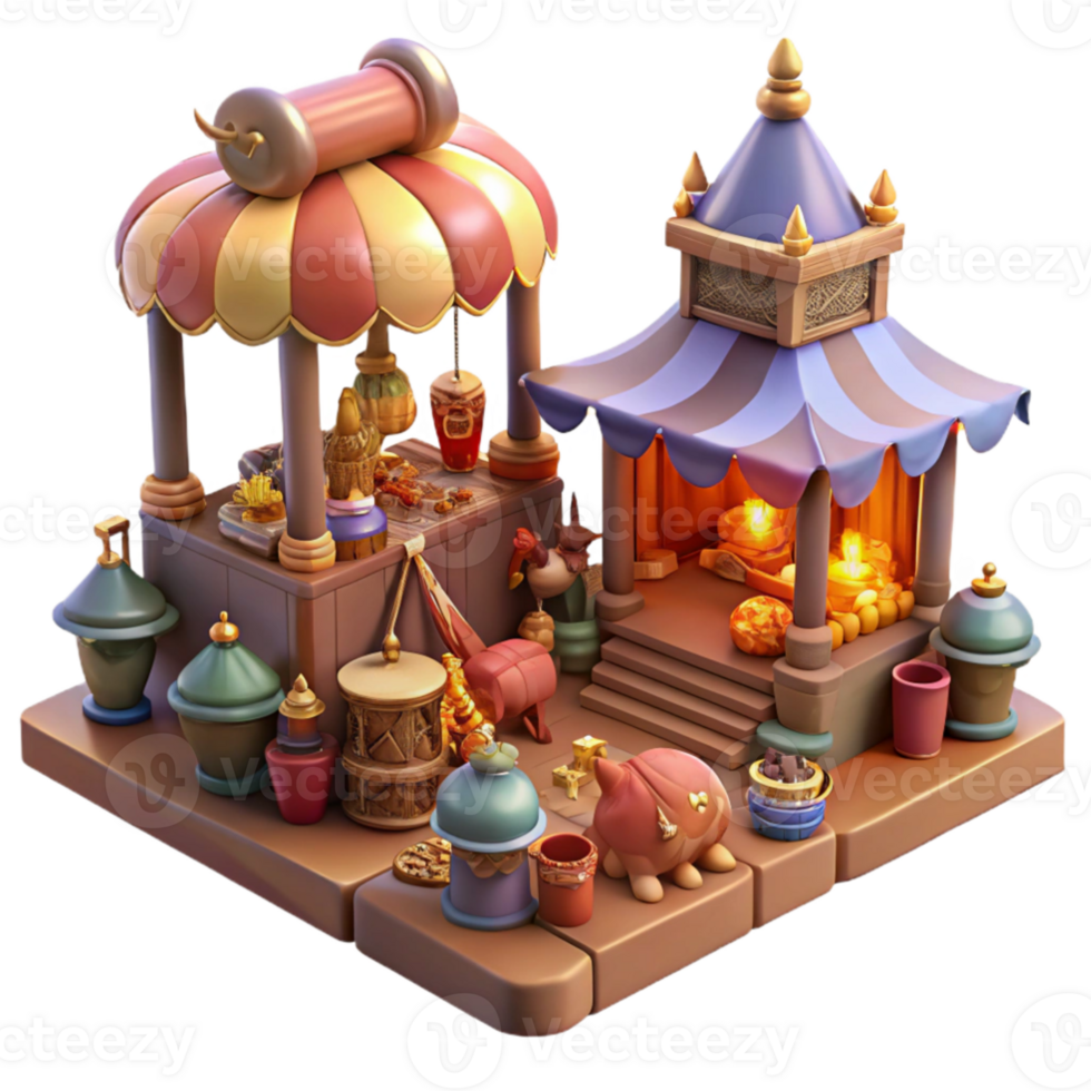 magnificent classic serene abstract A bustling marketplace filled with fantastical creatures and wares, warm, inviting market lighting, Boris Vallejo style genuine high resolution png