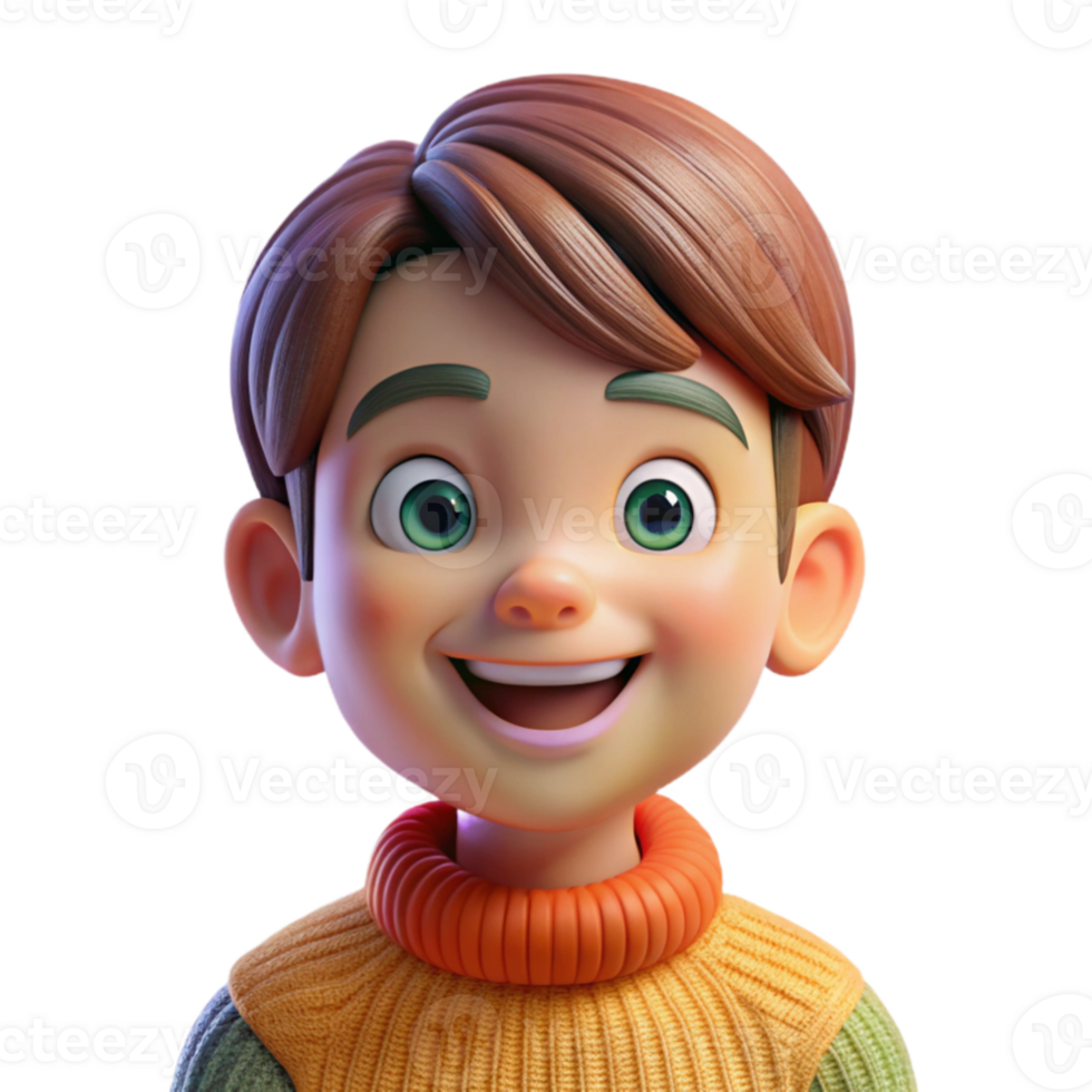 serene classic serene artistic Portrait of a smiling child with bright, curious eyes and gap-toothed grin, wearing a colorful, hand-knitted sweater. Soft, natural lighting.... png