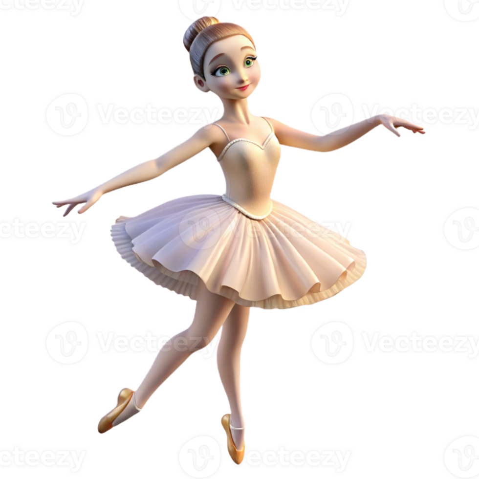 vibrant contemporary elegant creative Portrait of an elegant ballerina with a delicate, graceful pose, wearing a flowing white tutu. Soft, ambient lighting. Romantic style exclusive exclusive png