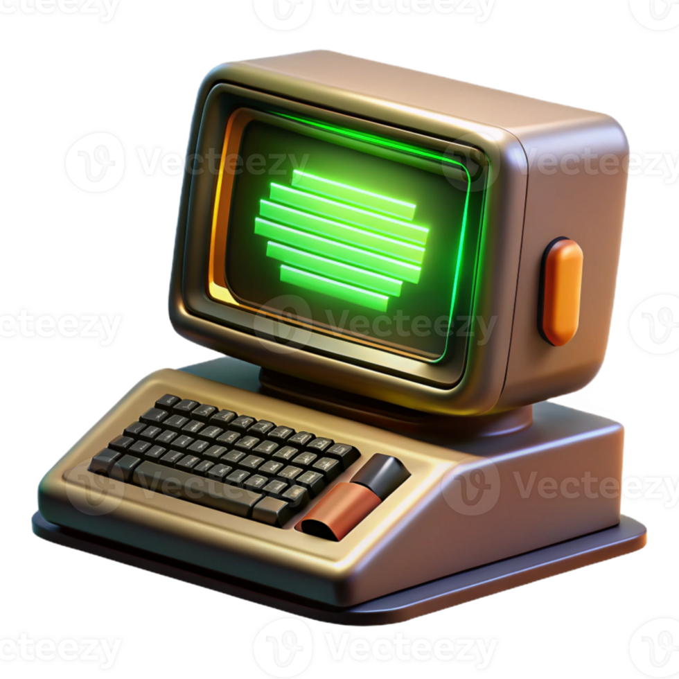 elegant traditional dramatic artistic A vintage computer terminal displaying cryptic code, green text on a black screen, bathed in the warm glow of an incandescent desk lamp, retro style detailed... png