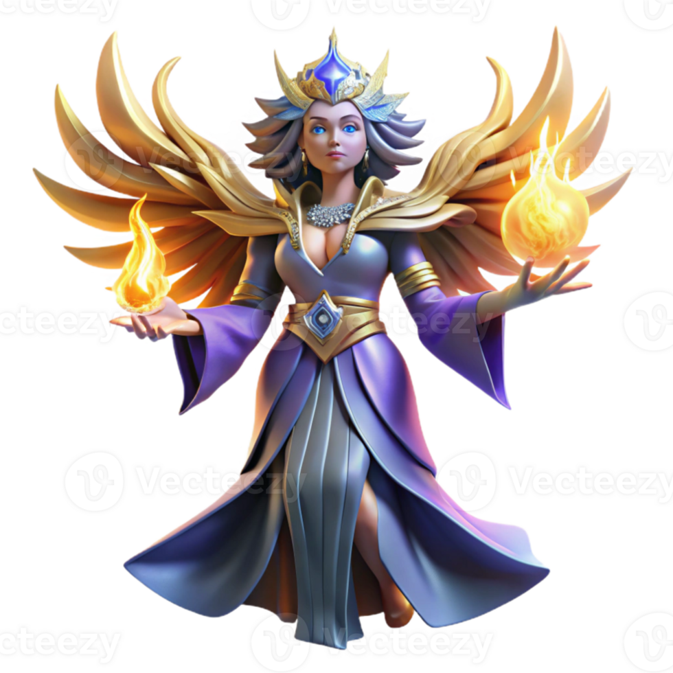 extraordinary contemporary impressive contemporary A powerful sorceress summoning a spectral phoenix, intricate details, dramatic lighting, Art Deco style professional premium png