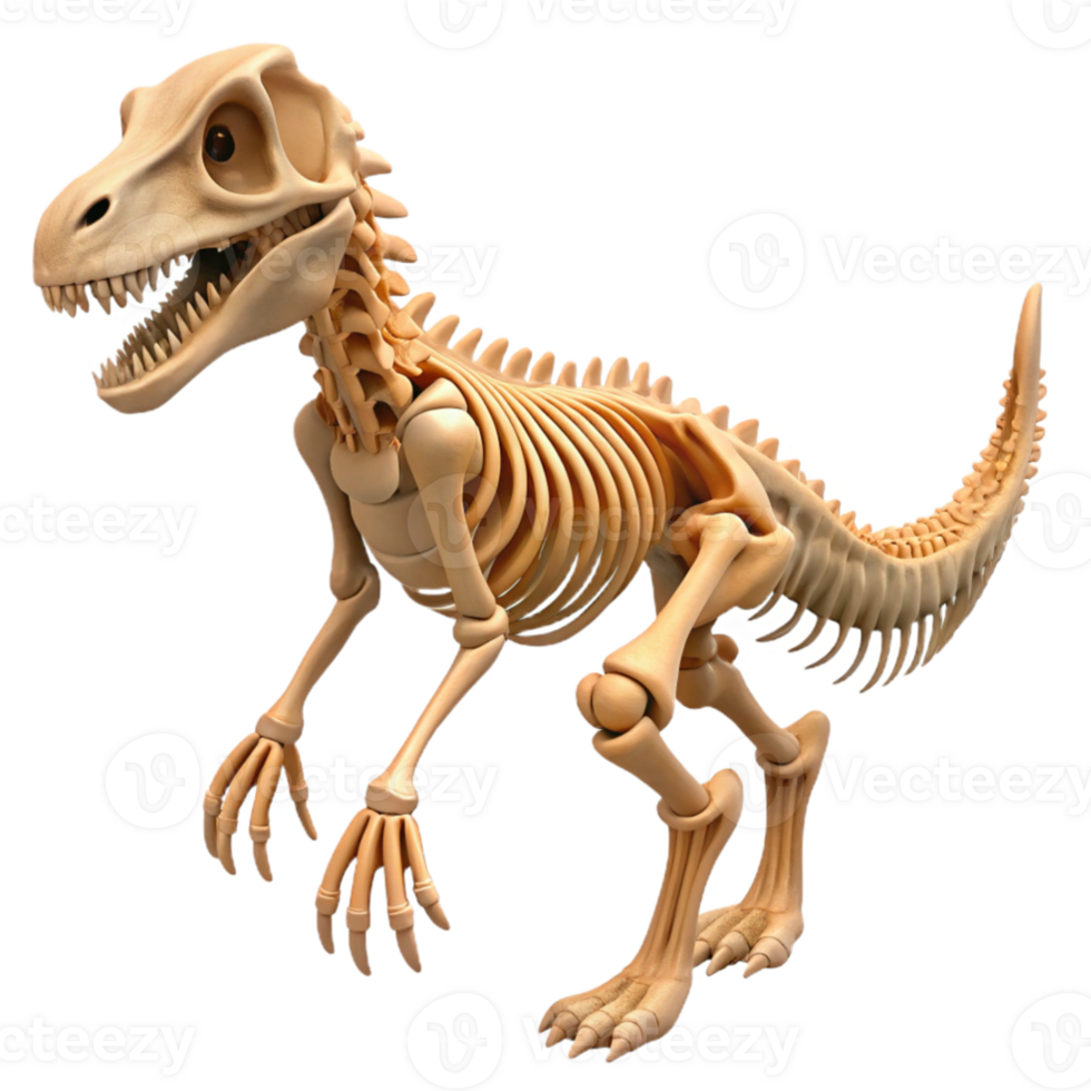 wonderful artistic extraordinary abstract An intricate, skeletal dinosaur fossil, lit dramatically from below, museum exhibit style professional authentic png