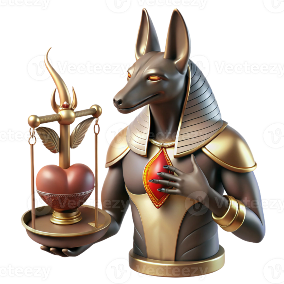 serene rustic extraordinary abstract Anubis, the jackal-headed god, weighs a human heart against a feather on a scale made of polished obsidian, dramatic chiaroscuro lighting, ancient Egyptian... png