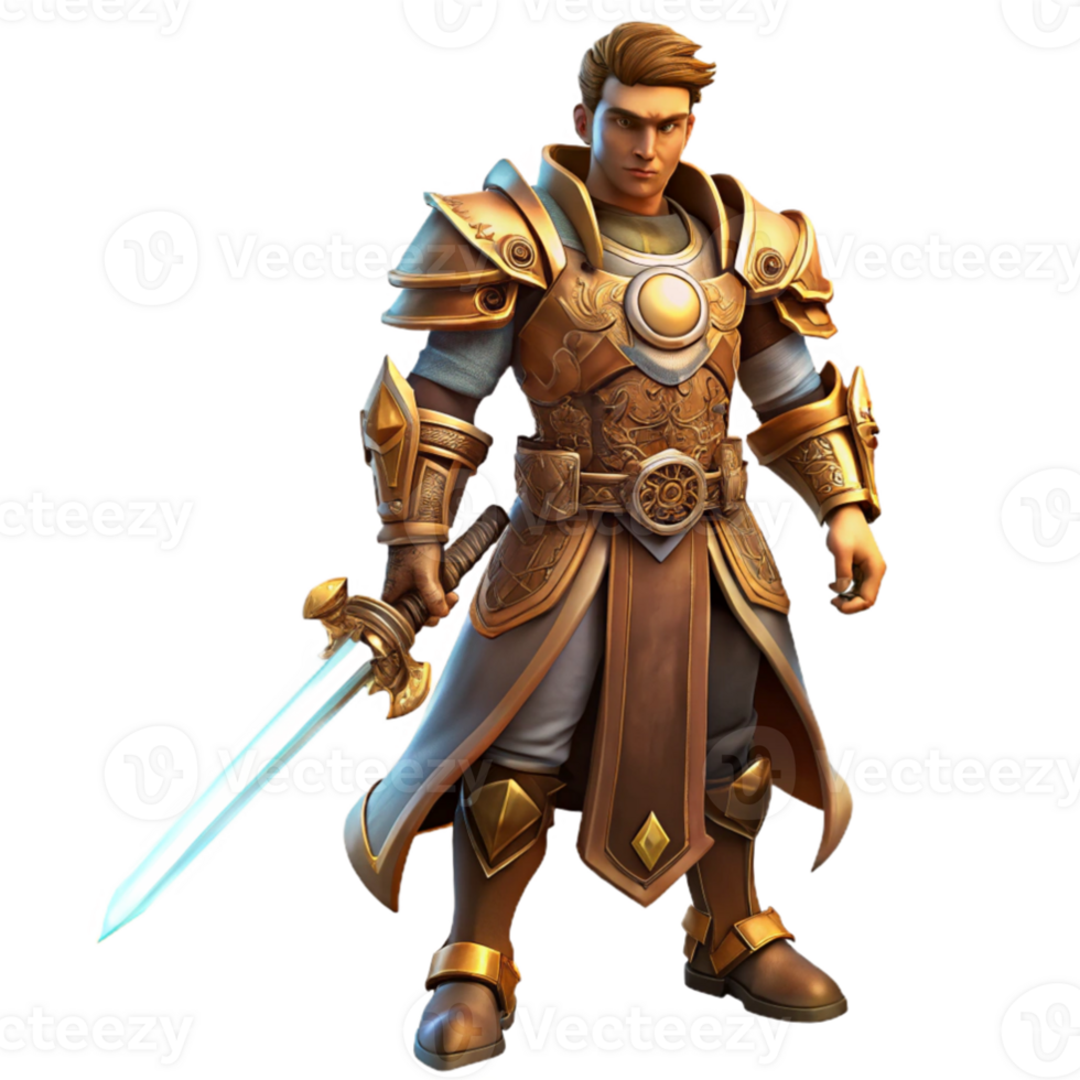 dramatic rustic wonderful vintage A steampunk warrior wearing intricate armor and wielding a glowing sword, dramatic backlighting, heroic fantasy style authentic premium png