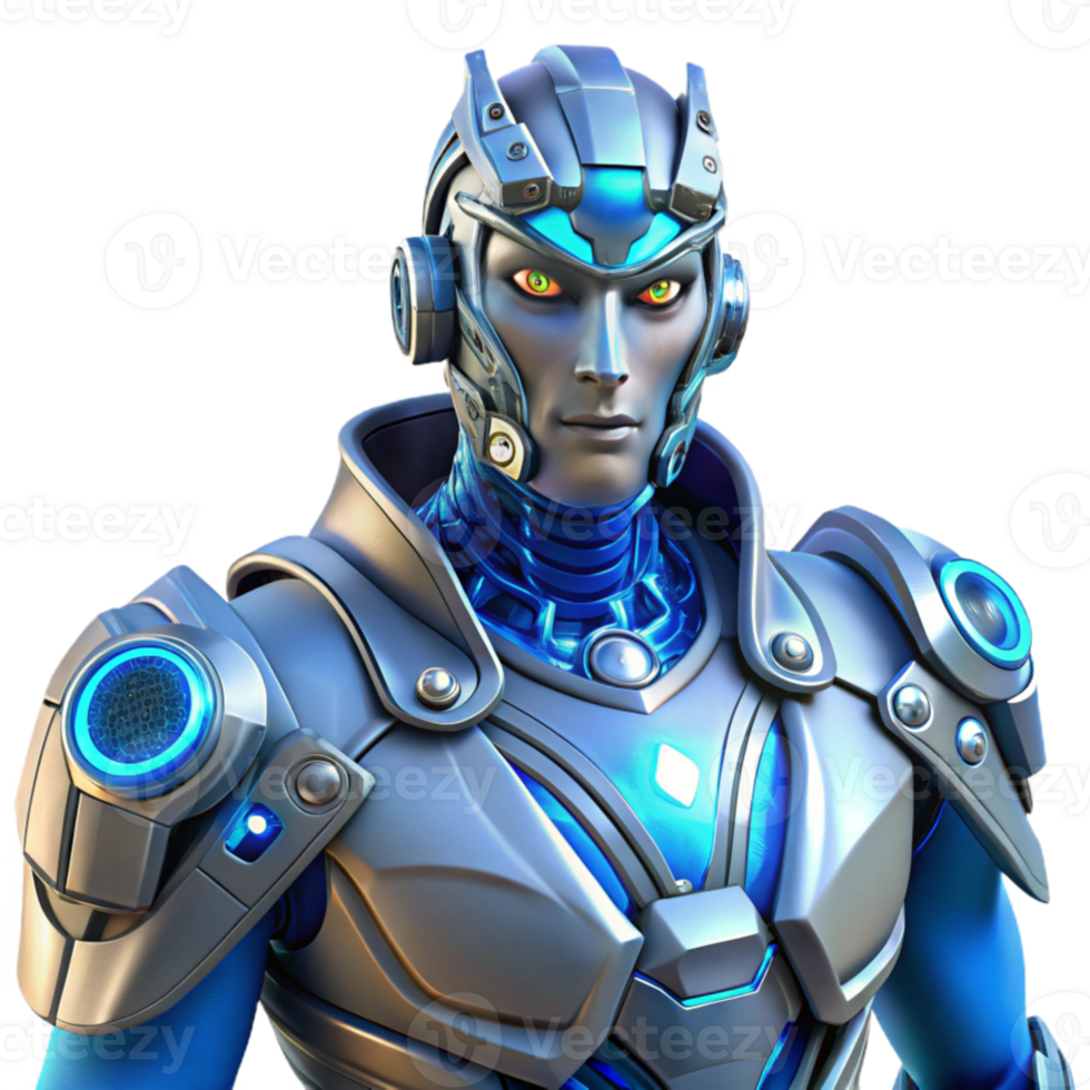 magnificent artistic extraordinary rustic A steampunk cyborg with intricate mechanical augmentations, cool blue and silver tones, dramatic rim lighting, cyberpunk style exclusive 4K png