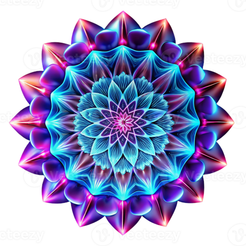 stunning traditional impressive rustic A kaleidoscopic explosion of fractal patterns, in neon colors, illuminated by a strobe light effect, Psychedelic style exclusive exclusive png