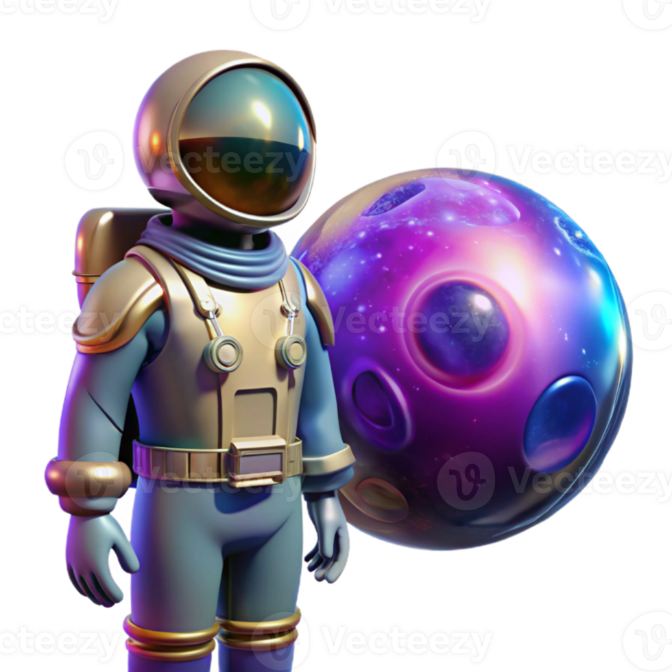impressive creative extraordinary classic A lone astronaut in a retro-futuristic spacesuit, gazing at a giant bioluminescent nebula, chrome and neon accents, volumetric lighting, art deco style... png