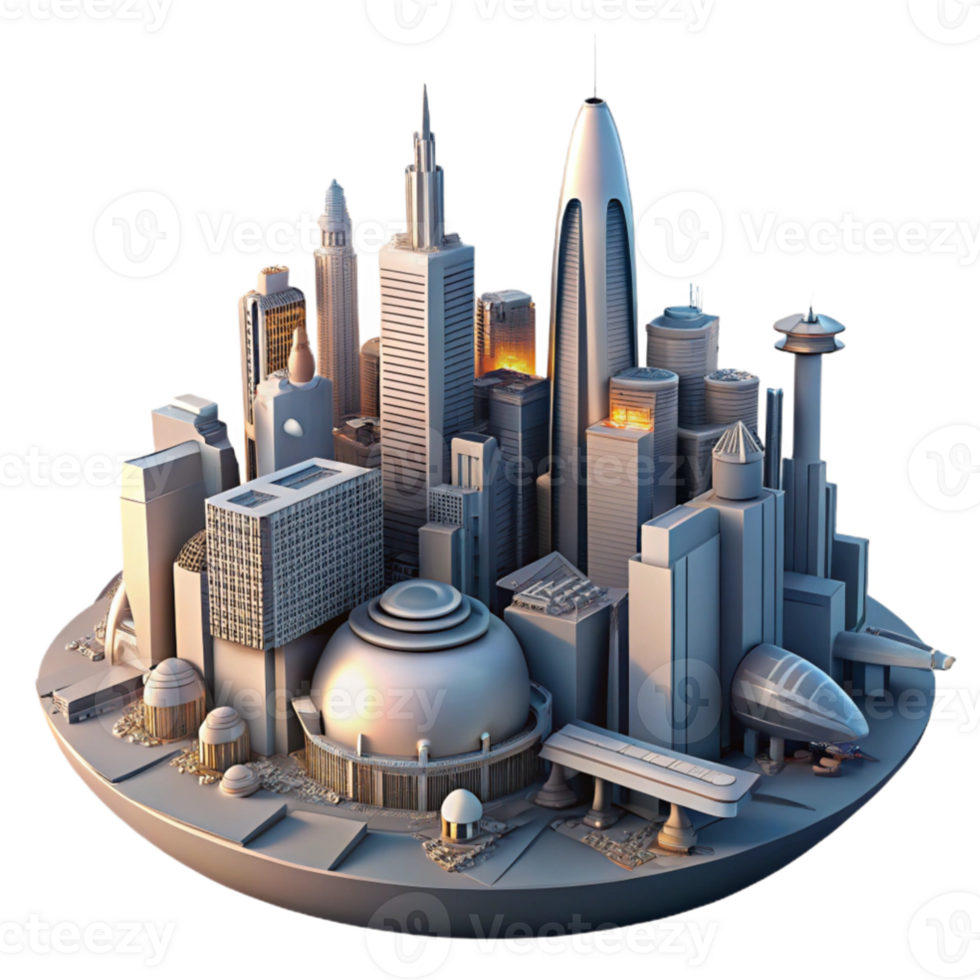 beautiful modern beautiful abstract A futuristic city built on the back of a colossal space creature, towering skyscrapers and flying vehicles, sunset lighting, retro-futuristic style authentic 4K png