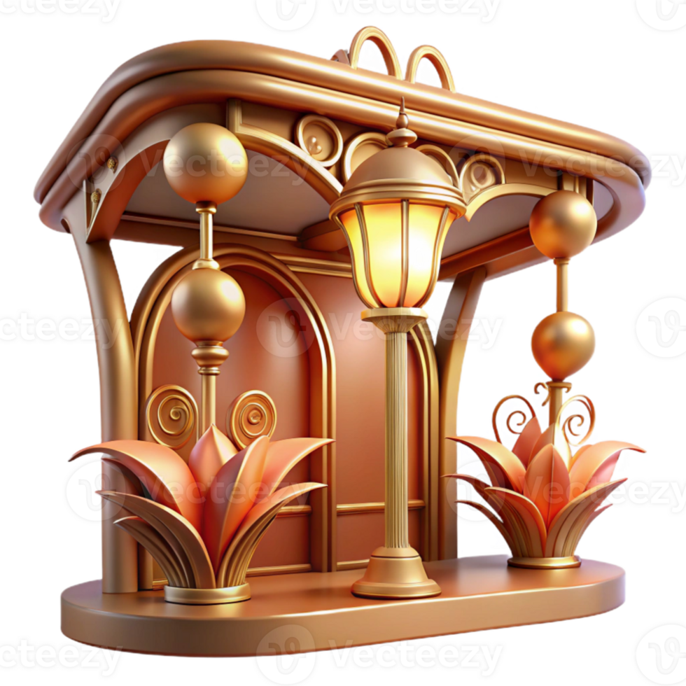 wonderful contemporary elegant creative Art Nouveau metro station, flowing lines, floral motifs, warm incandescent lighting, vintage, high resolution detailed png