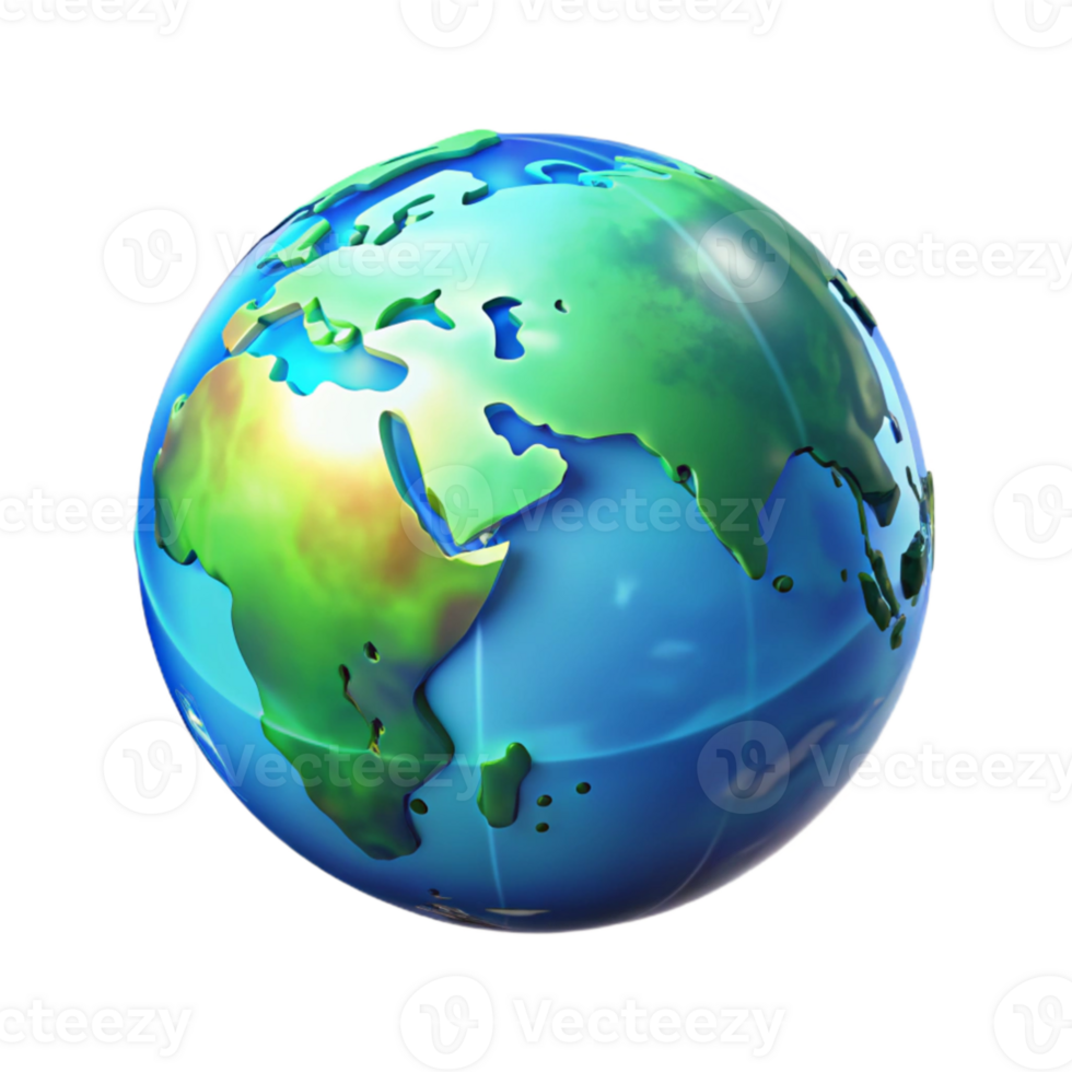 extraordinary classic wonderful contemporary A holographic projection of the Earth rotating slowly, detailed continents and oceans visible, futuristic style, cool blue and green hues detailed... png