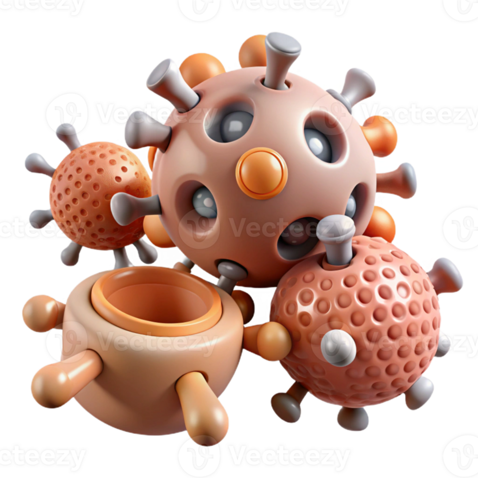 vibrant contemporary magnificent modern A group of nanobots repairing damaged tissue, microscopic view, biological and technological elements combined, scientific illustration style exclusive detailed png