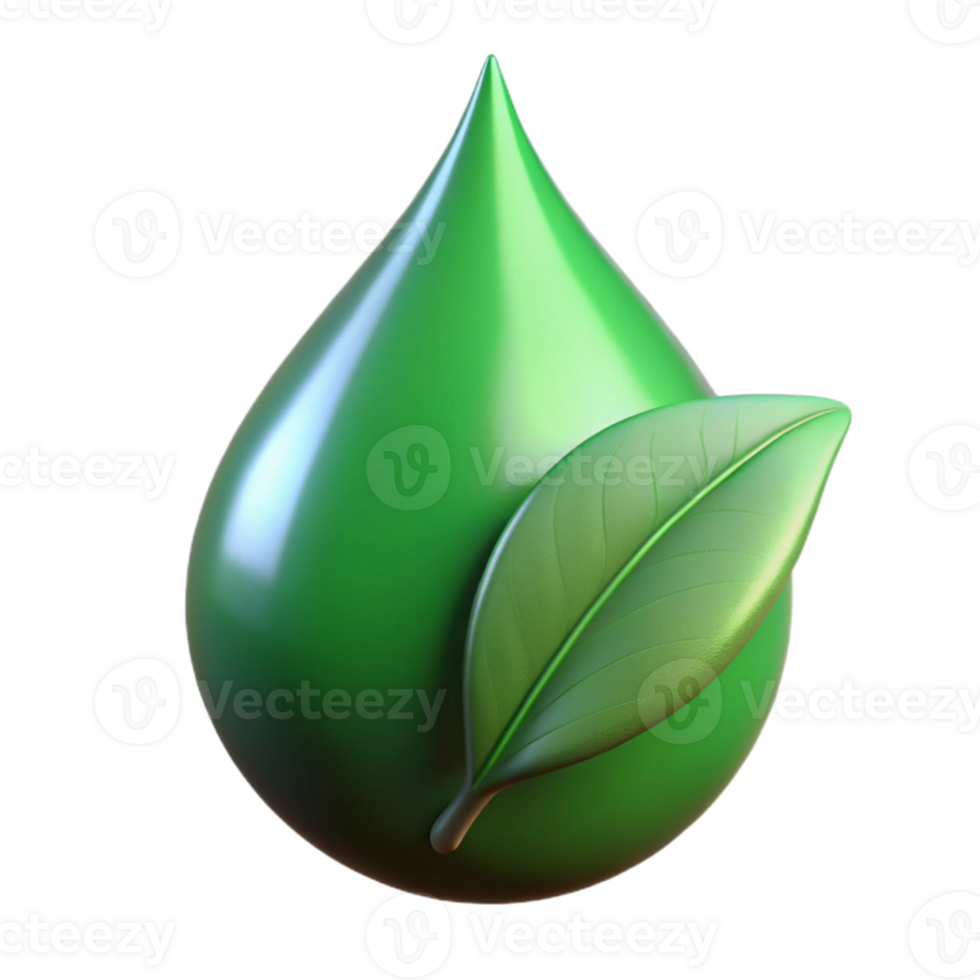 beautiful contemporary magnificent classic A single raindrop on a green leaf, macro photography, reflecting the surrounding environment professional high quality png