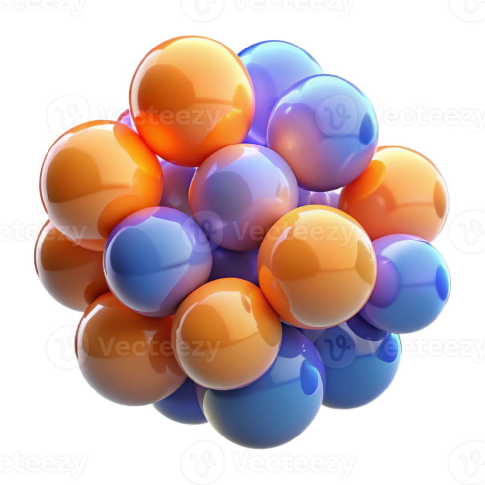 stunning abstract serene modern A field of overlapping, translucent circles, gradually shifting in color from warm oranges to cool blues, lit by a diffuse, ethereal light, resembling soap bubbles... png