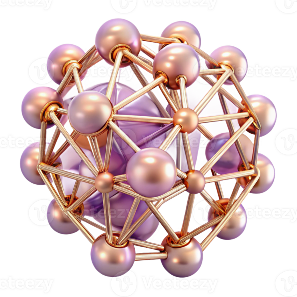 extraordinary creative extraordinary creative A network of interconnected, crystalline structures, shimmering with an ethereal, inner light, in hues of rose gold and pale lavender, inspired by Art... png