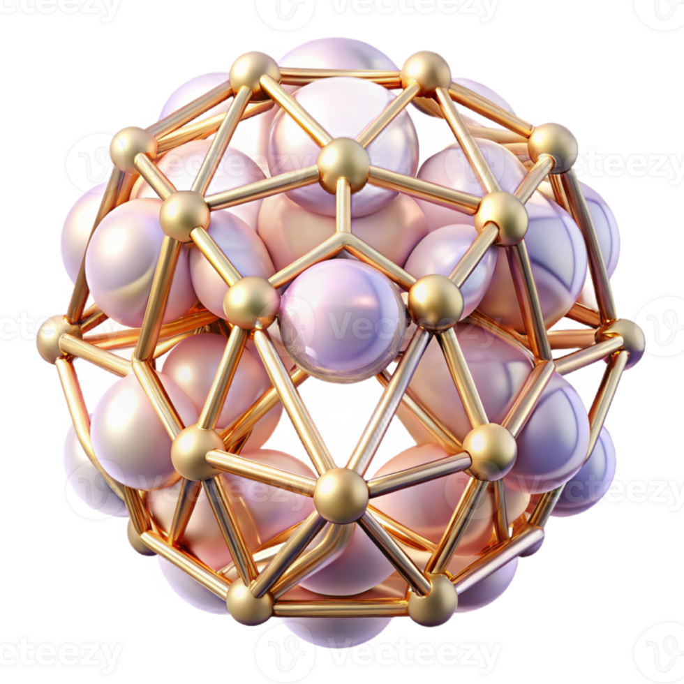 vibrant abstract extraordinary abstract A network of interconnected, crystalline structures, shimmering with an ethereal, inner light, in hues of rose gold and pale lavender, inspired by Art... png