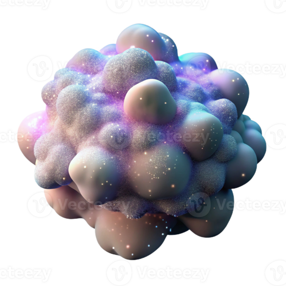 serene creative stunning modern A dense cloud of iridescent particles, swirling and coalescing in a zero-gravity environment, lit by a hidden, internal light source, resembling nebula dust genuine... png