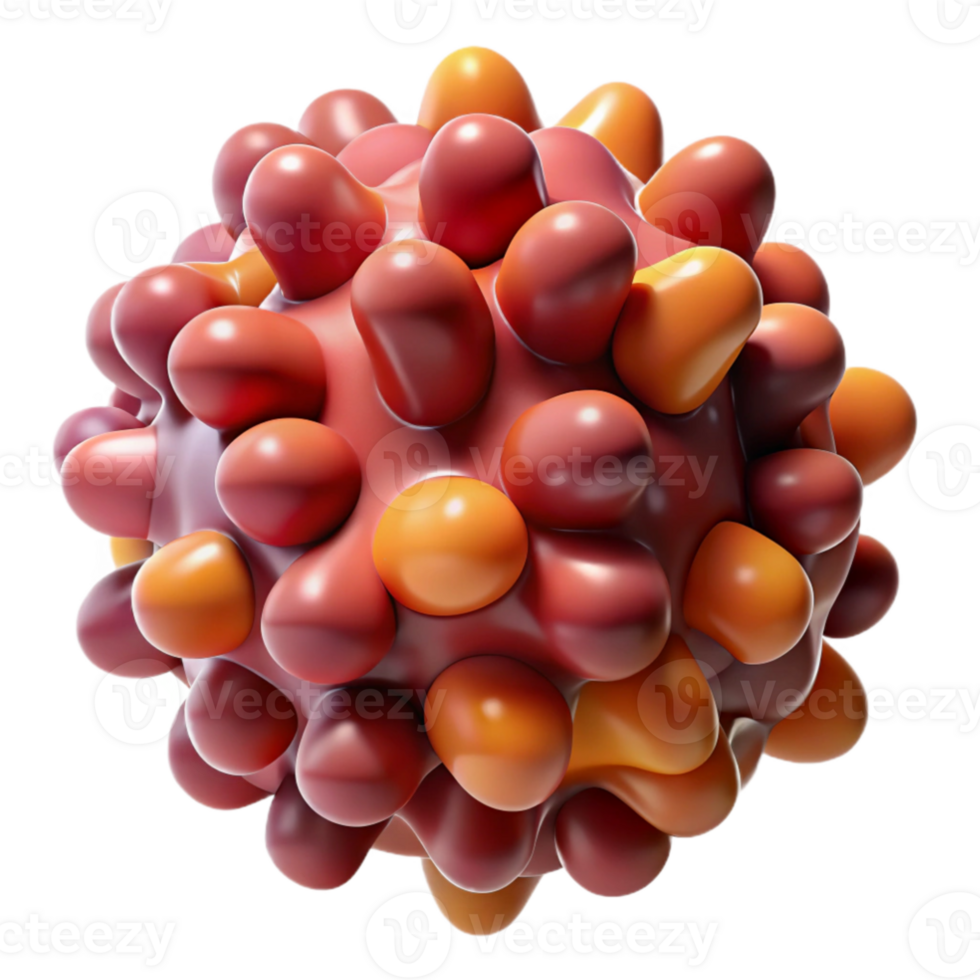 wonderful rustic beautiful modern A cluster of amorphous, biomorphic forms, pulsating with a soft, organic light, in shades of deep crimson and ochre, resembling microscopic life professional... png