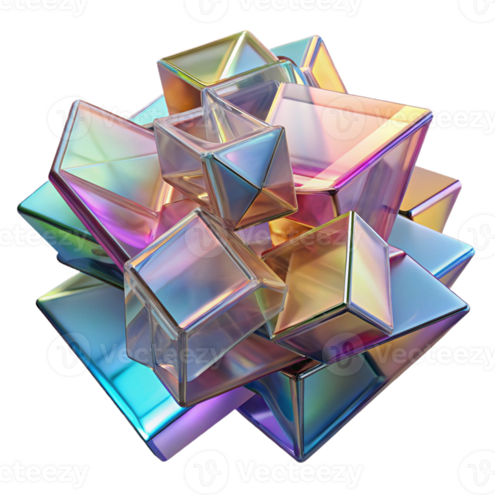 dramatic minimalist impressive creative A chaotic jumble of overlapping, transparent planes, each with a different texture and color, lit by a diffuse, ambient light, resembling layers of... png