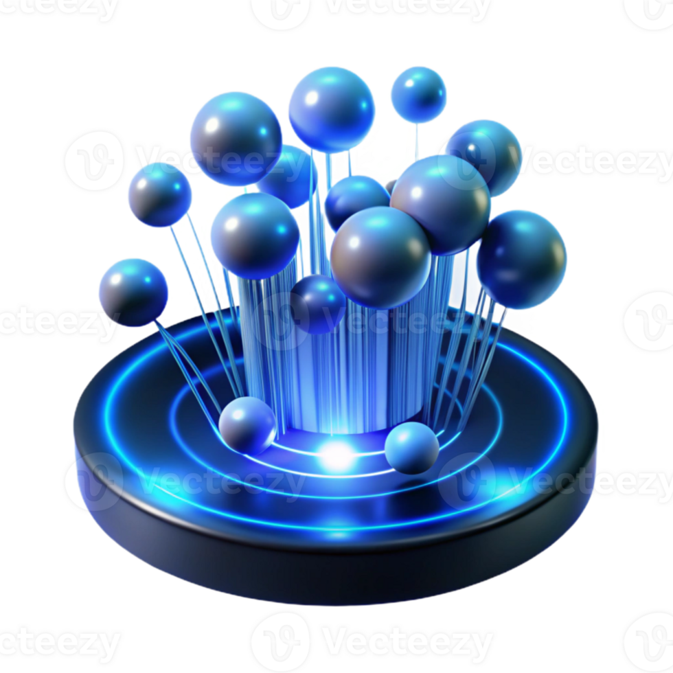 impressive contemporary elegant creative An abstract representation of data flow, visualized as streams of light particles moving through a dark, digital space, illuminated by a cool, blue glow... png