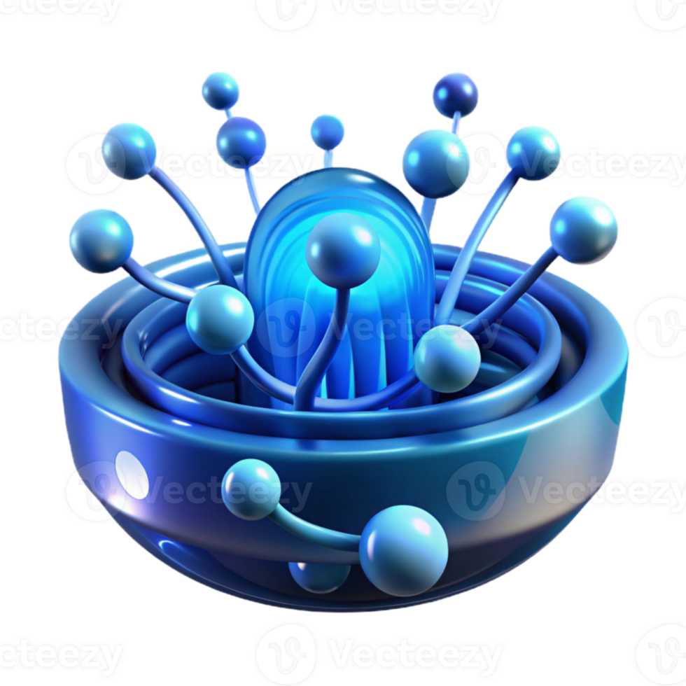 stunning modern serene abstract An abstract representation of data flow, visualized as streams of light particles moving through a dark, digital space, illuminated by a cool, blue glow detailed... png