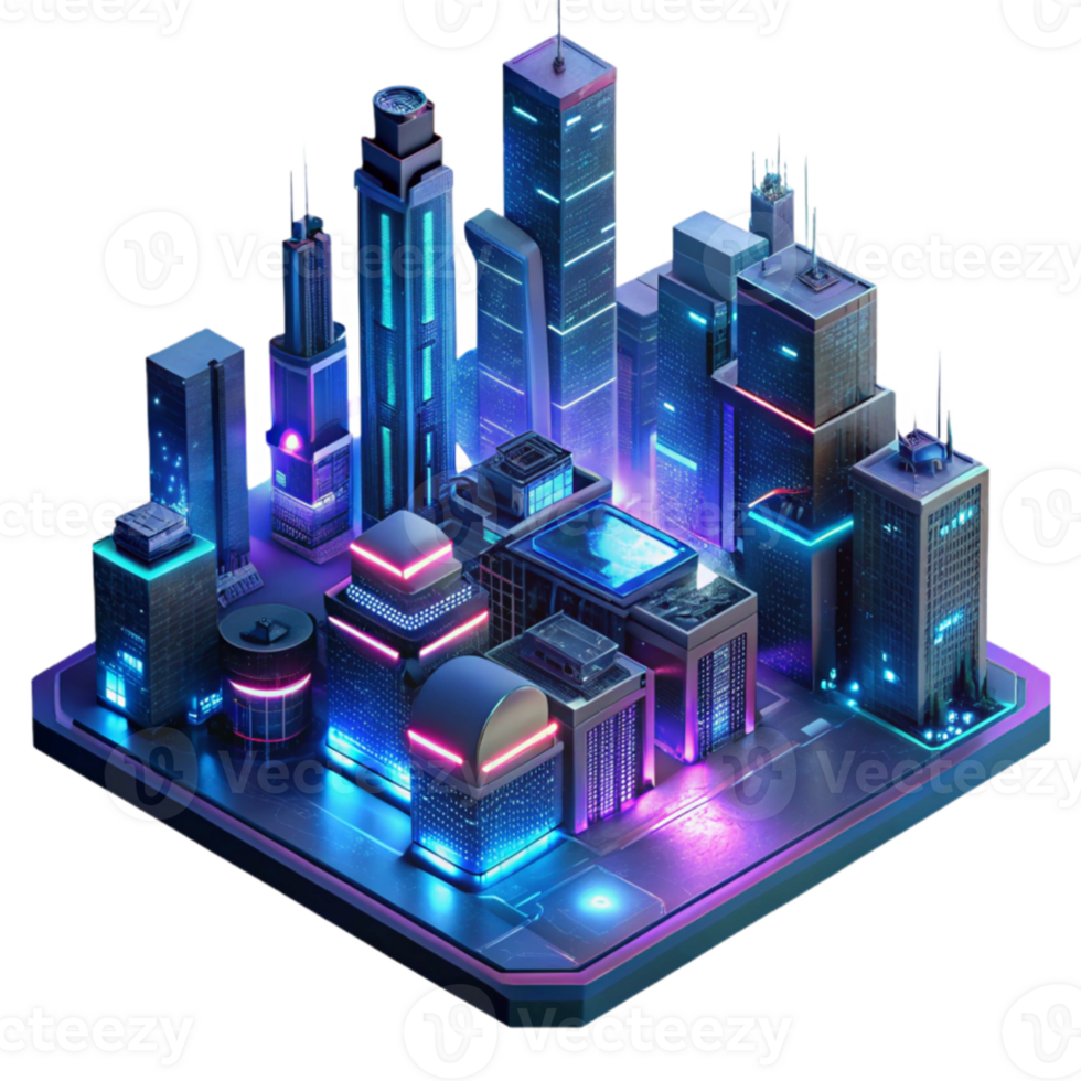 extraordinary artistic stunning contemporary Cyberpunk cityscape at night, neon signs reflecting on rain-slicked streets, flying vehicles with glowing trails, cinematic lighting, hyperrealistic... png