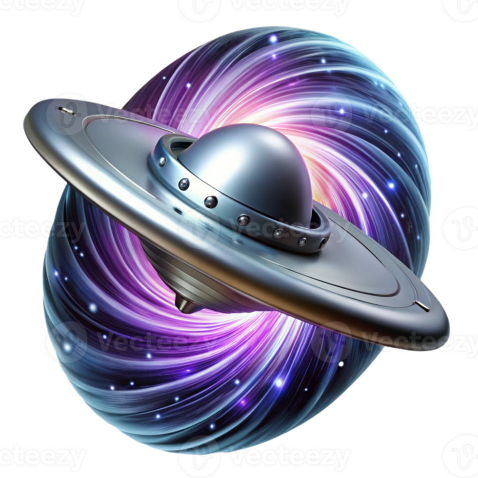 extraordinary modern elegant contemporary A sleek, silver spaceship emerging from a wormhole, swirling cosmic dust and vibrant energy, dramatic backlighting, art deco style detailed detailed png