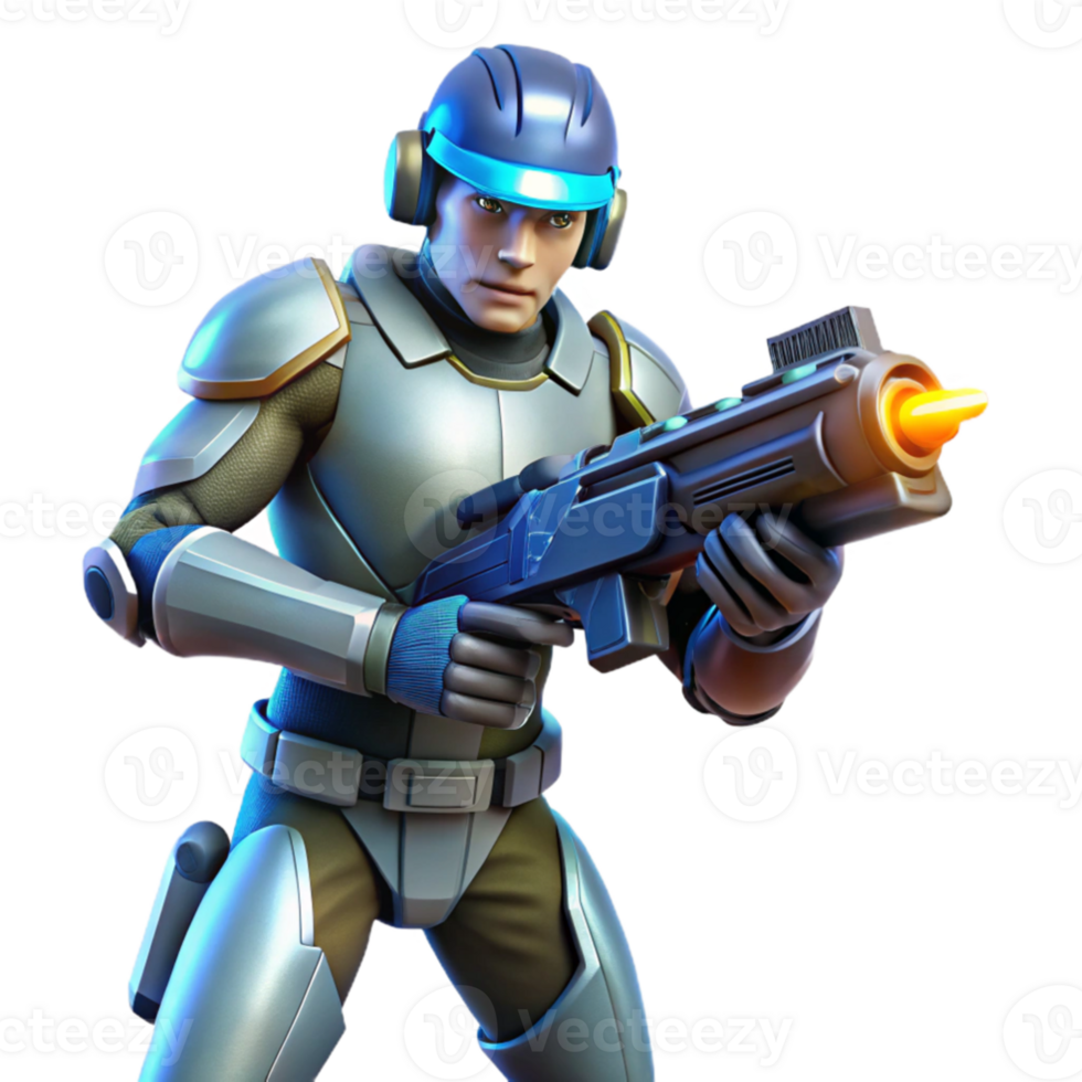 dramatic rustic dramatic minimalist A futuristic soldier holding a plasma rifle, dynamic lighting and action pose, comic book style high quality detailed png