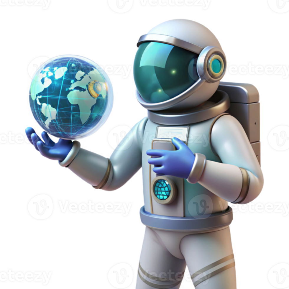 beautiful abstract impressive vintage A lone astronaut using a holographic interface to communicate with Earth, depicted in a realistic, detailed style, with soft, ambient lighting genuine... png