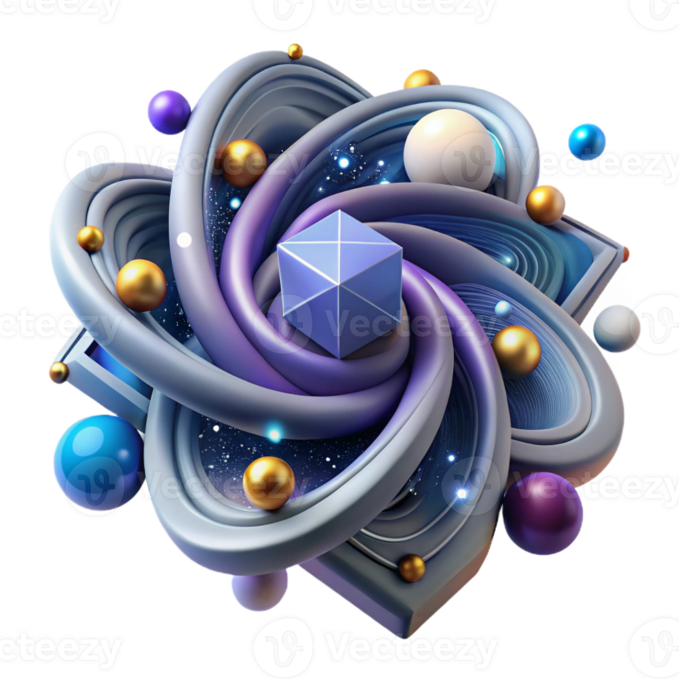 dramatic minimalist extraordinary contemporary A quantum computer processing complex algorithms, visualized as swirling nebulae and constellations, in a cosmic, abstract style, with ethereal... png