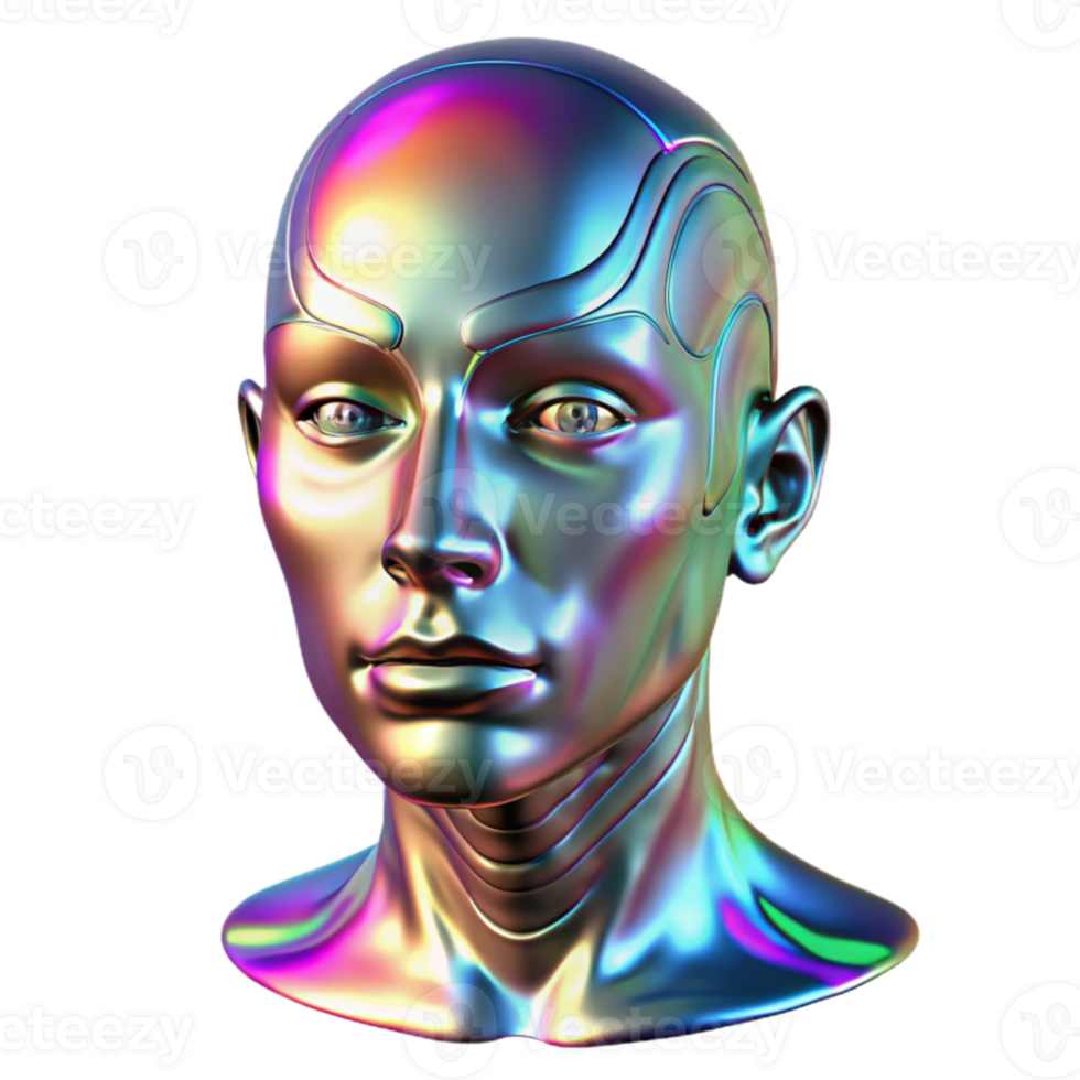 impressive classic beautiful vintage A holographic projection of a human face glitching and distorting, depicted in a surreal, digital art style, with flickering, neon lighting genuine original png
