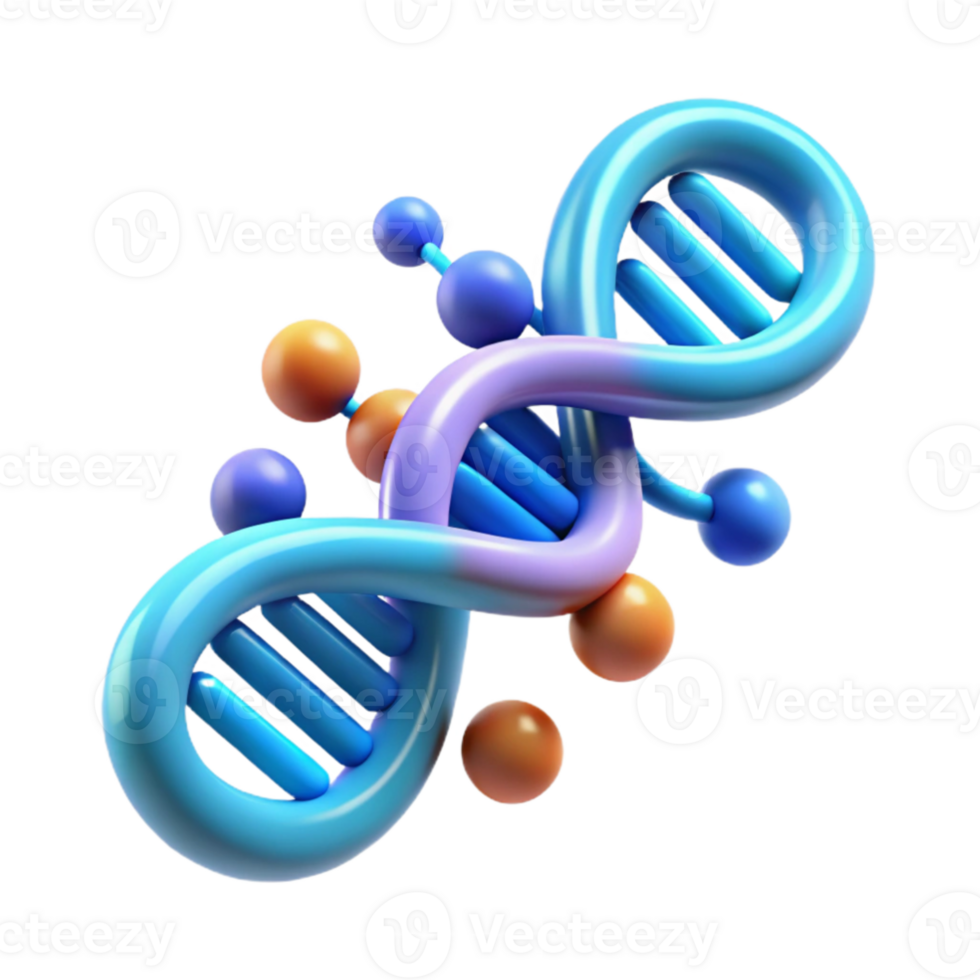 beautiful abstract beautiful modern A DNA strand transforming into a digital code sequence, rendered in a scientific, abstract style, with vibrant, bioluminescent lighting high resolution 4K png