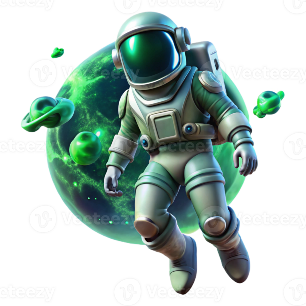 stunning traditional dramatic modern A lone astronaut, clad in a bioluminescent spacesuit, drifts through a nebula of swirling emerald and sapphire gases, illuminated by the distant glow of a... png