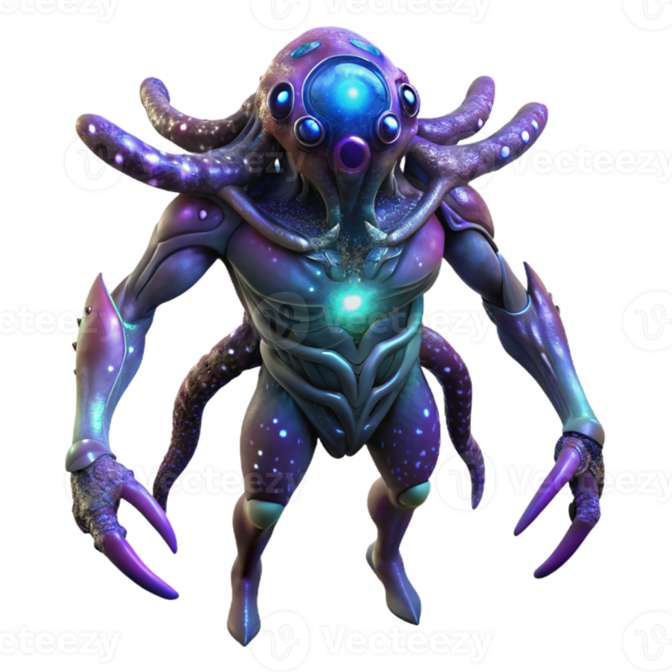 beautiful vintage elegant traditional A colossal, bio-engineered alien creature with iridescent scales and six limbs floats in the void of space, illuminated by a nearby supernova.... png